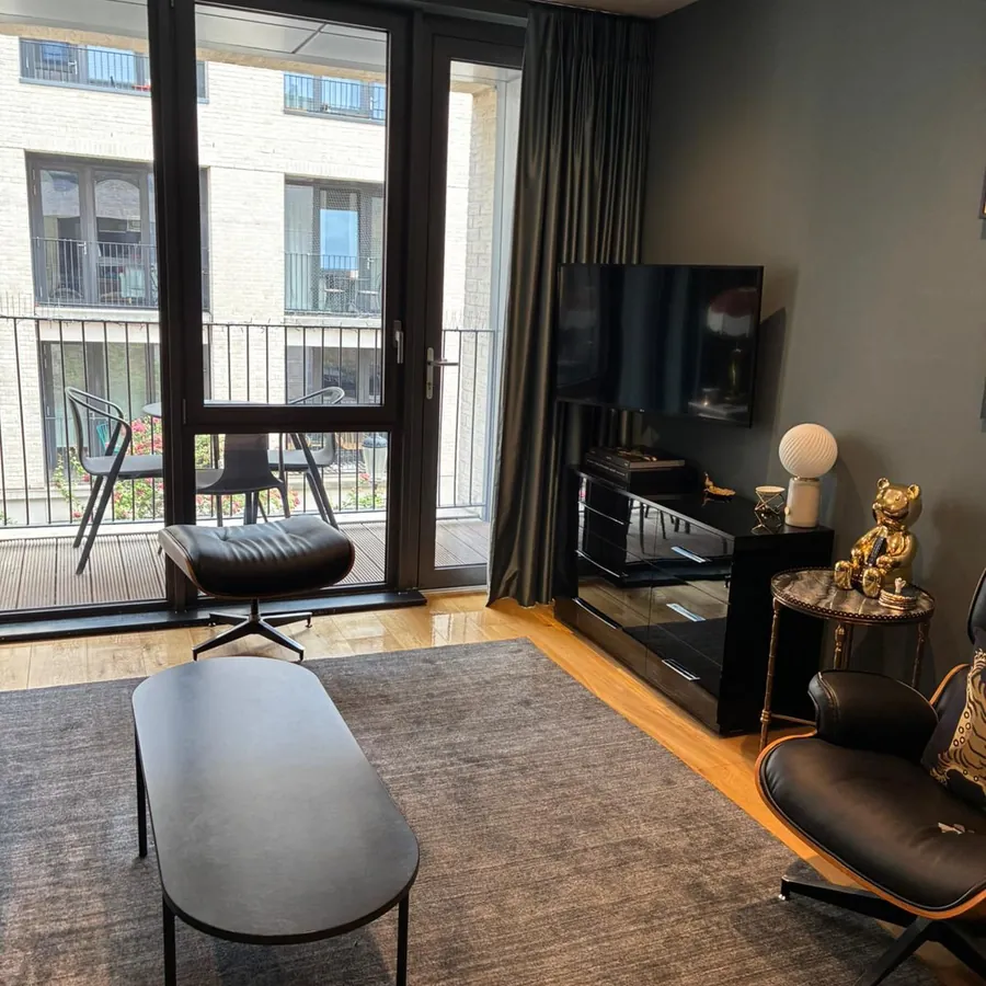 Freshly cleaned living room